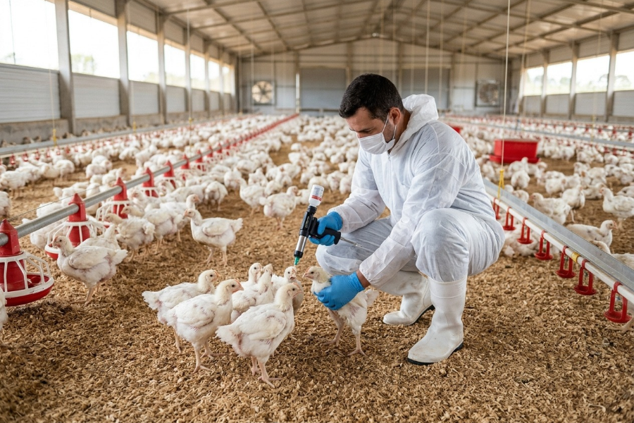 Vacina&ccedil;&atilde;o Contra Coccidiose ganha Destaque no Controle Sanit&aacute;rio e na Produtividade da Avicultura
